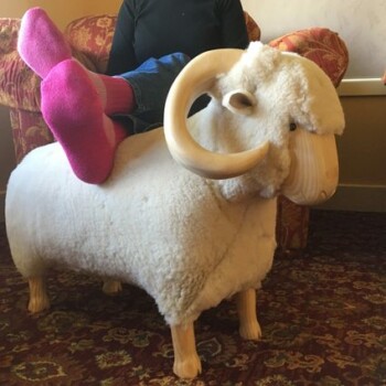 Sheep Footstool Sheep Footstool