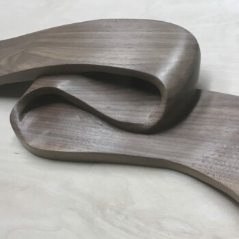 Olivia O'Connor handcarved woodcarving scroll detail