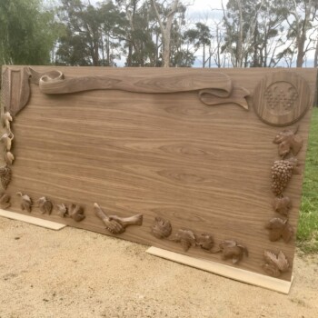 Olivia O'Connor commissioned honour board for Geelong Wine Association