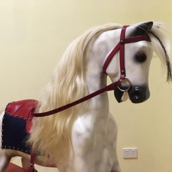 'Old Dobbin' Roebuck Rocking Horse after restoration. 'Old Dobbin' Roebuck Rocking Horse after restoration.