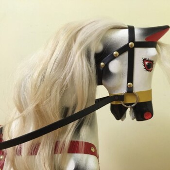 'Bernie' Roebuck Rocking Horse after restoration. 'Bernie' Roebuck Rocking Horse after restoration.