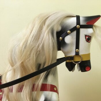 'Bernie' Roebuck Rocking Horse after restoration. 'Bernie' Roebuck Rocking Horse after restoration.