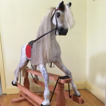 'Zarli' Rocking Horse after restoration. 'Zarli' Rocking Horse after restoration.