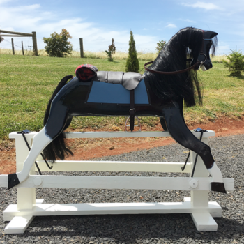 'Pierre' Rocking Horse after restoration. 'Pierre' Rocking Horse after restoration.