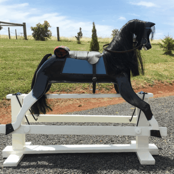 'Pierre' Rocking Horse after restoration. 'Pierre' Rocking Horse after restoration.