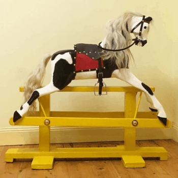 'Old Spotty' Rocking Horse after restoration. 'Old Spotty' Rocking Horse after restoration.