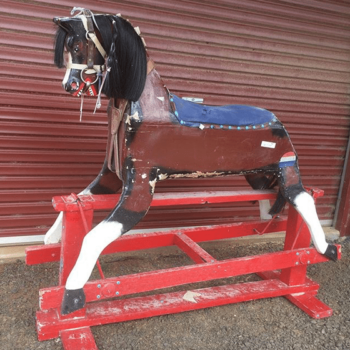 'Pierre' Rocking Horse before restoration. 'Pierre' Rocking Horse before restoration.