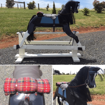 'Pierre' Rocking Horse after restoration. 'Pierre' Rocking Horse after restoration.