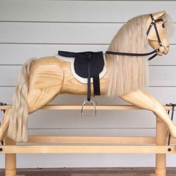 Timber Finish Rocking Horse Timber Finish Rocking Horse