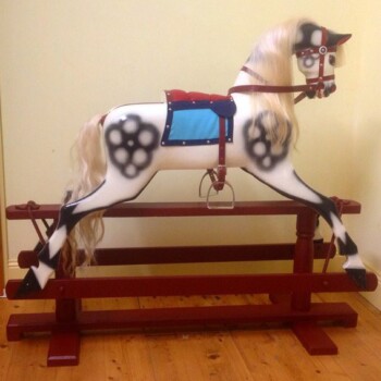 'Porter' Bartlett rocking horse before restoration 'Porter' Bartlett rocking horse before restoration