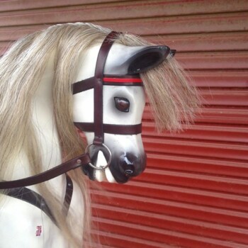 'Herd' Bartlett rocking horse after restoration 'Herd' Bartlett rocking horse after restoration
