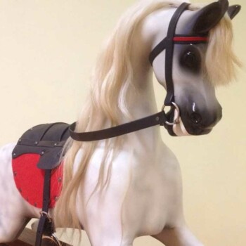 'Hoysted' Bartlett rocking horse 'Hoysted' Bartlett rocking horse after modern restoration