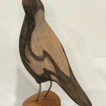Magpie by Olivia O'Connor Carving 'Maggie' sculpture art by Olivia O'Connor