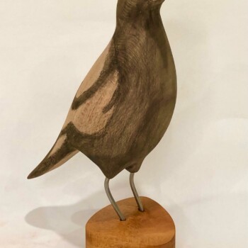 'Maggie' Magpie Sculpture by Olivia O'Connor Carving 'Maggie' sculpture art by Olivia O'Connor