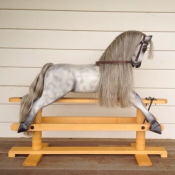 Medium Dapple Grey Rocking Horse Medium Dapple Grey Rocking Horse