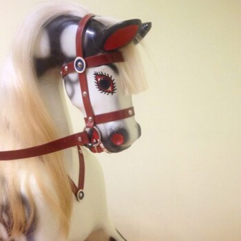 'Porter' Bartlett rocking horse after restoration 'Porter' Bartlett rocking horse after restoration