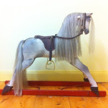 'Dianne' Roebuck rocking horse after restoration 'Dianne' Roebuck rocking horse after restoration