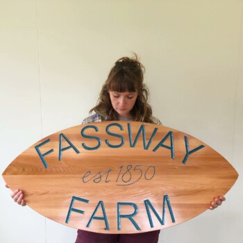 Sign by Olivia O'Connor Carving