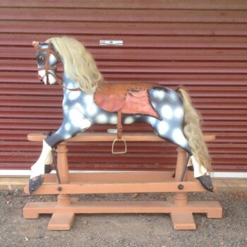 'Wendy' rocking horse before restoration. 'Wendy' rocking horse before restoration.