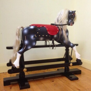 'Wendy' rocking horse after restoration. 'Wendy' rocking horse after restoration.