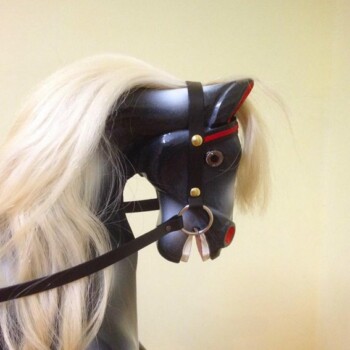 'Wendy' rocking horse after restoration. 'Wendy' rocking horse after restoration.